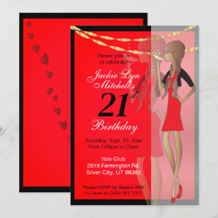 Party Girl Celebration Invitation