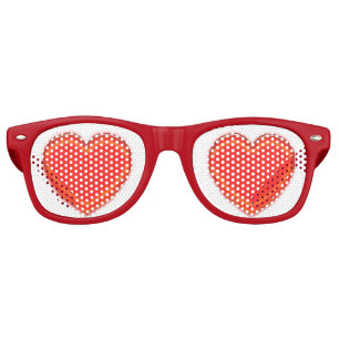 Party Glasses - Red Hearts
