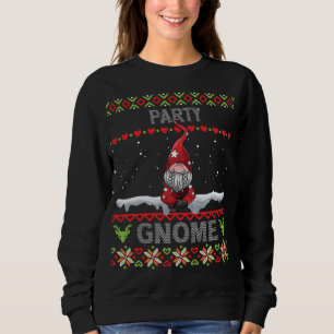 Party Gnome Matching family Christmas ugly PJs Fun Sweatshirt