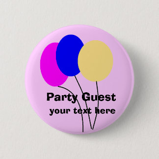 , Party Guest, 6 Cm Round Badge