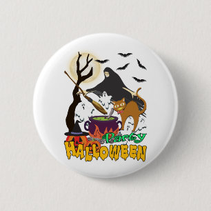 Party halloween 6 cm round badge