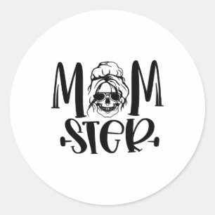 Party Halloween Momster Halloween Classic Round Sticker