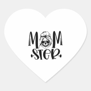 Party Halloween Momster Halloween Heart Sticker