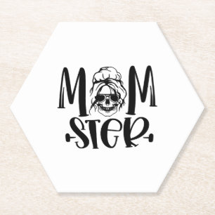 Party Halloween Momster Halloween Paper Coaster