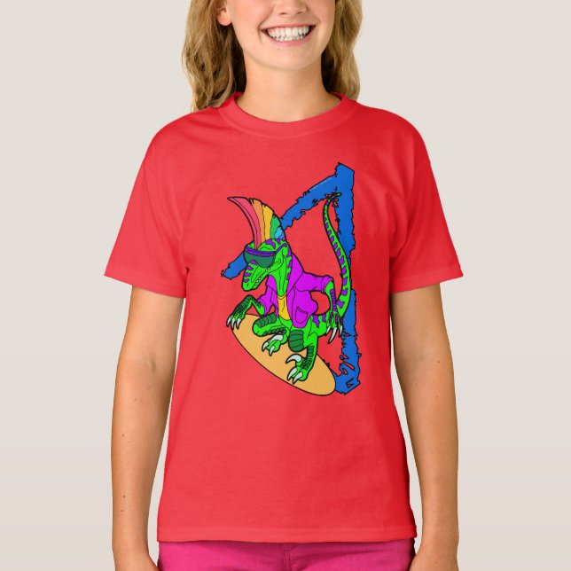 Party Hard Dinosaurs Punk T-Shirt (Front)