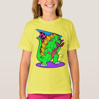 Party Hard Dinosaurs stegosaurus guitar T-Shirt