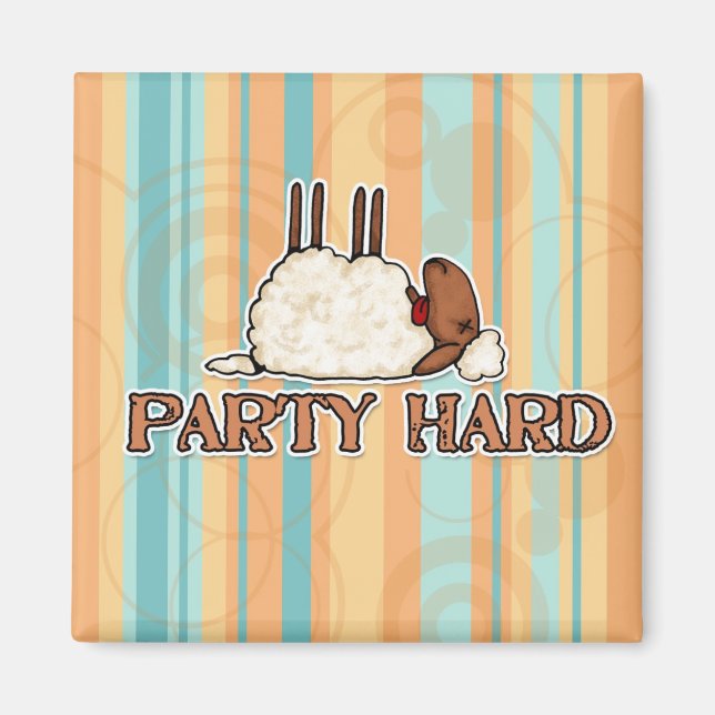 party hard magnet (Front)