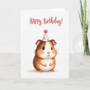 Party Hat Animal Card