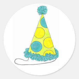 Party Hat (Birthday or New Year's) Stickers