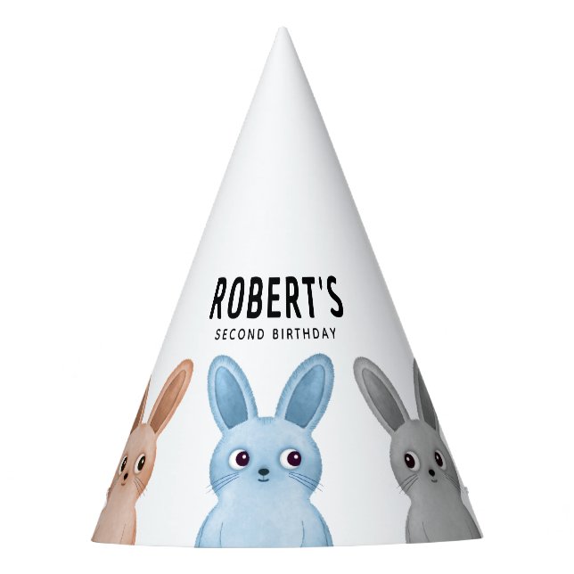 Party hat with little bunnies (Front)