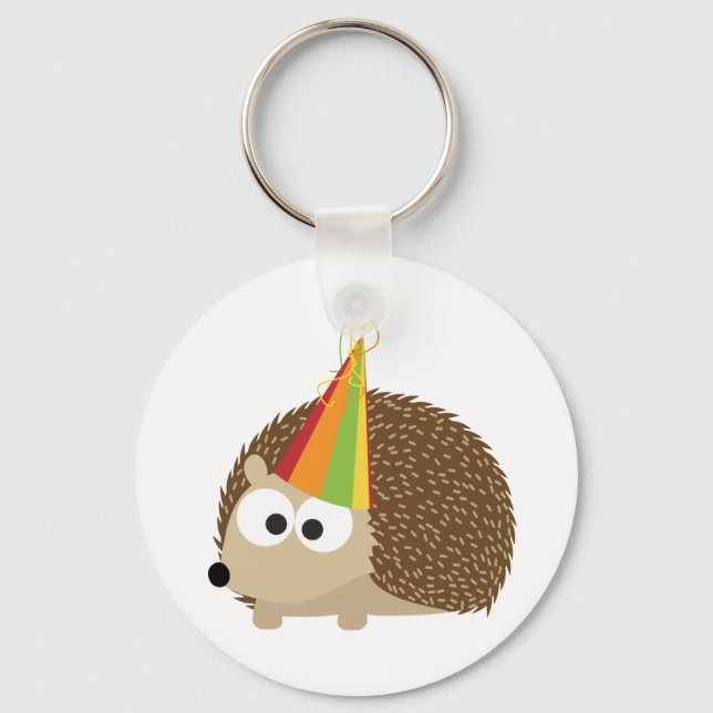 Party Hedgehog Key Ring (Front)