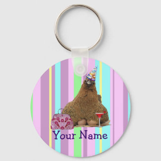 Party Hen Keychain