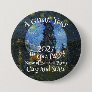 Party HG FV LF Vacation Great Smokey Mountains Tee 7.5 Cm Round Badge
