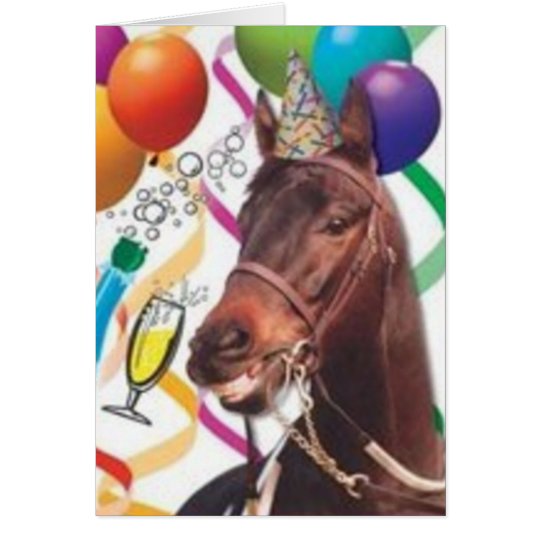 Party Horse B-Day Card
