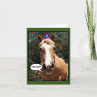 Party Horse Card - "Bess"