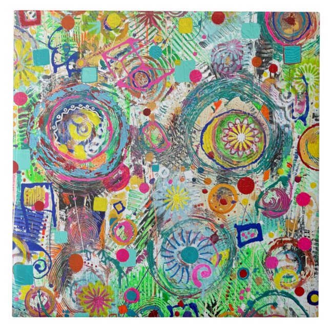 Party in a Box 6 x 6 Ceramic Tile (Front)