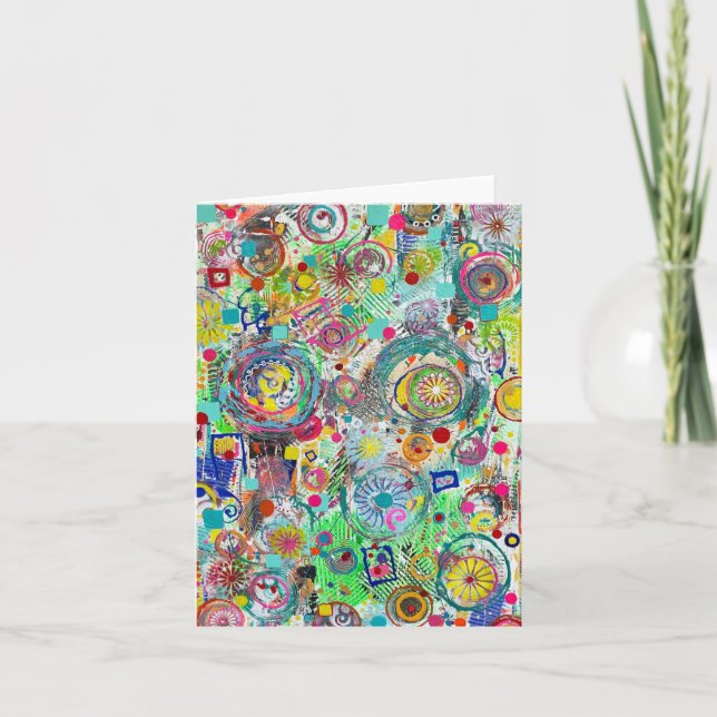 Party in a Box Blank Note Card (Front)