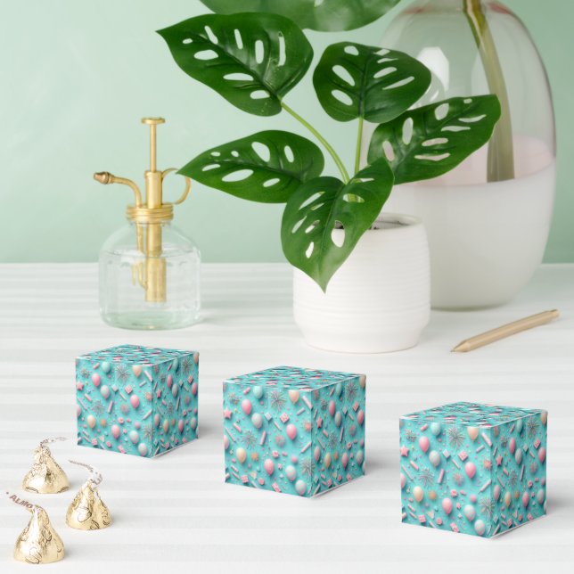 Party in Blue Favour Box (Multiple)