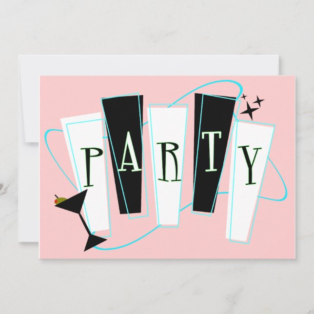 Party In Pink Invitation (Front)