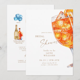 Party in the House Aperol Spritz Bridal Shower Invitation