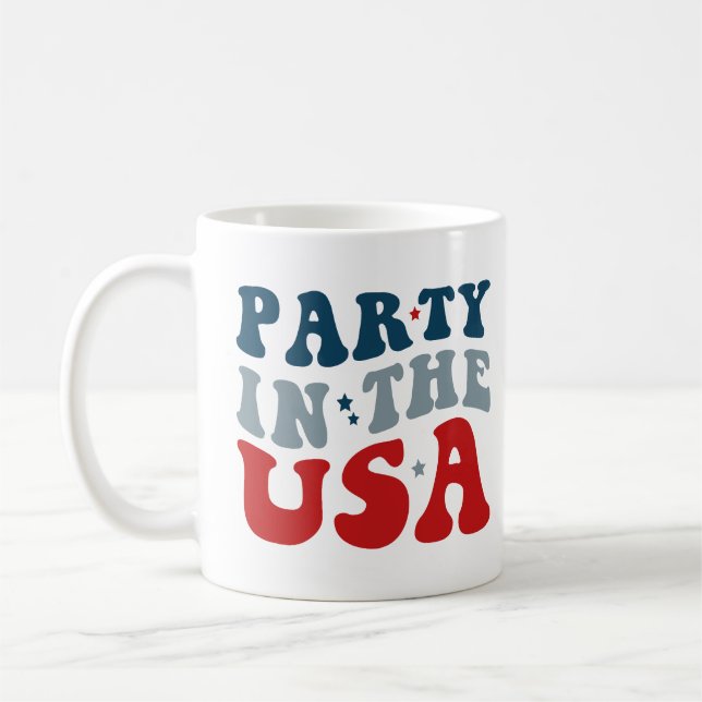 Party in the USA,  4th Of July Coffee Mug (Left)