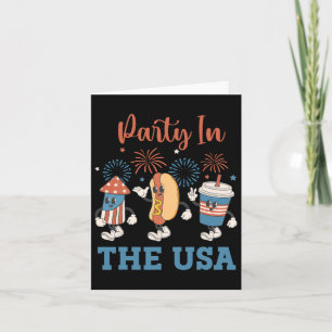 Party In The Usa 4th Of July Funny Party Usa Summe Card