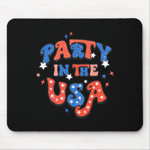 Party In The Usa 4th Of July Independence Day Usa Mouse Pad