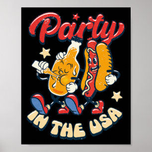 Party In The Usa 4th Of July Independence Day Usa  Poster