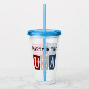 Party in the USA Acrylic Tumbler