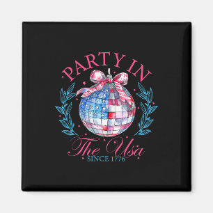 Party In The Usa Coquette 4th Of July Women Girls Magnet