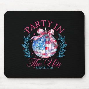 Party In The Usa Coquette 4th Of July Women Girls Mouse Pad