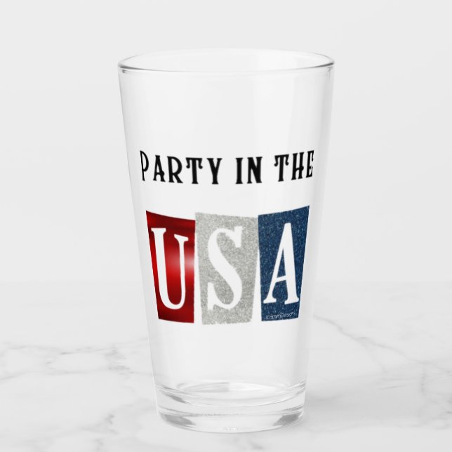 Party in the USA Glass (Front)