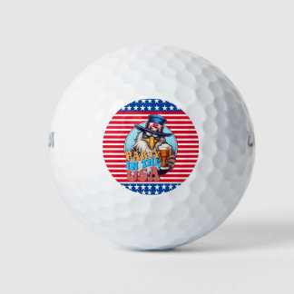 Party In the USA GOLFER Golf Balls