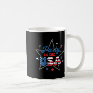 Party in the usa patriotic independence day coffee mug