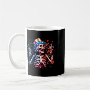 Party In The Usa Rock Hand July 4th Funny American Coffee Mug