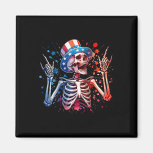 Party In The Usa Rock Hand July 4th Funny American Magnet