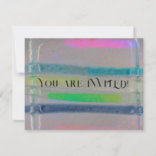 PARTY invitation celebration birthday pool stripes