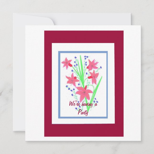 Party Invitation customisable (Front)