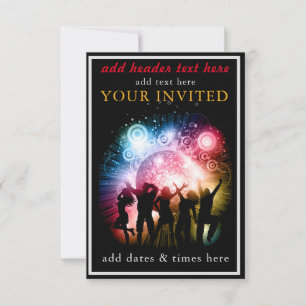 Party Invitation Flat Card