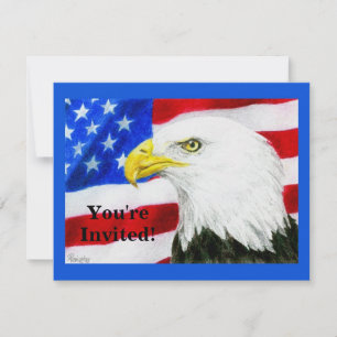 Party Invitation - Patriotic - "American Pride"