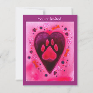 Party Invitation - "Puppy Love"
