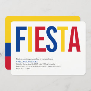 Party: Invitations: Colombia: Colombian Flag Invitation