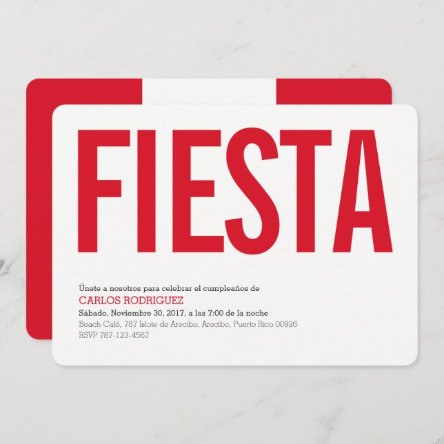 Party: Invitations: Peru: Peruvian Flag Invitation (Front/Back)