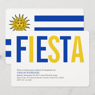 Party: Invitations: Uruguay: Uruguayan Flag Invitation