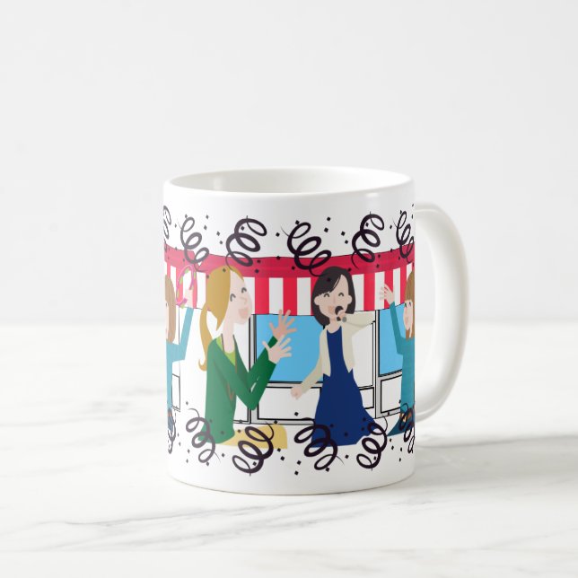 Party Karaoke Music Club Singers & Nightlife  Coffee Mug (Front Right)