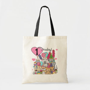 Party Kittens 1st Birthday Tshirts and Gifts Tote Bag