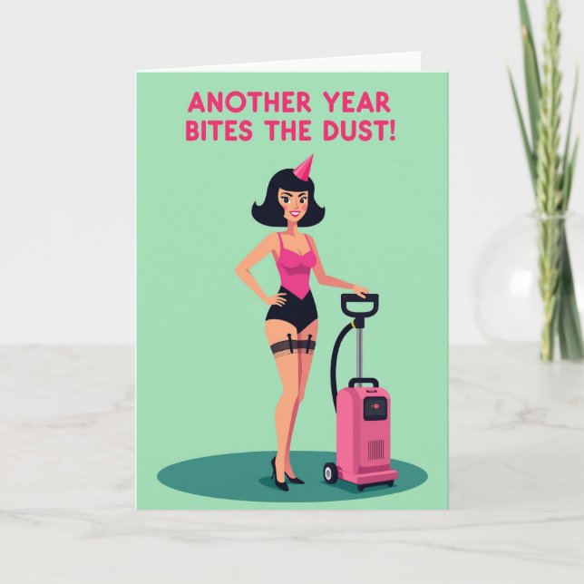 Party Lady Birthday Card (Front)