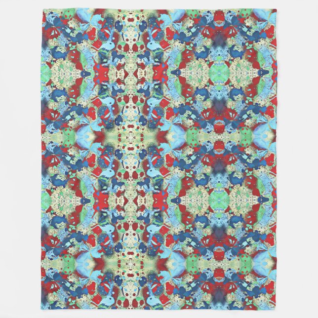 Party Lichen Fleece Blanket (Front)