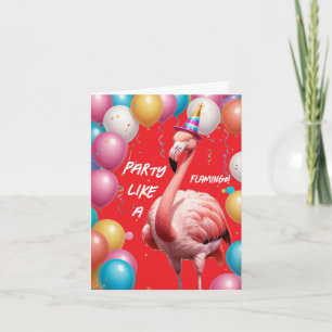 Party Like a Flamingo – Fun & Festive Birthday Card