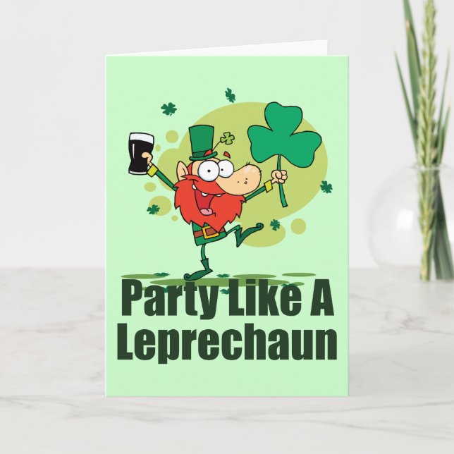 Party Like a Leprechaun Card (Front)